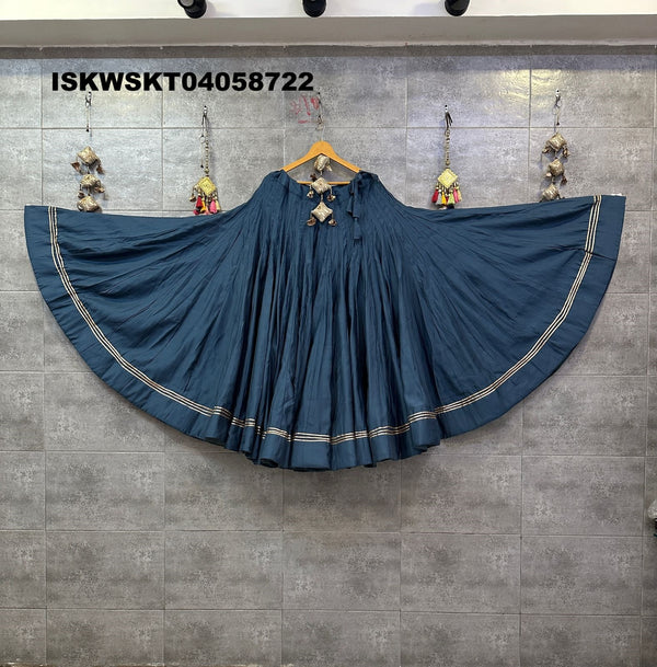 Sequined Silk Skirt-ISKWSKT04058722