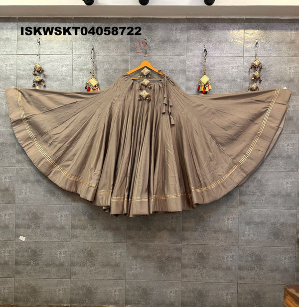 Sequined Silk Skirt-ISKWSKT04058722