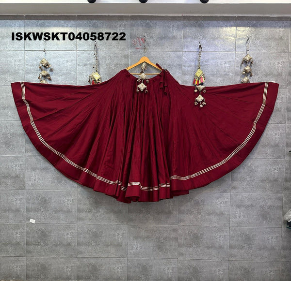 Sequined Silk Skirt-ISKWSKT04058722