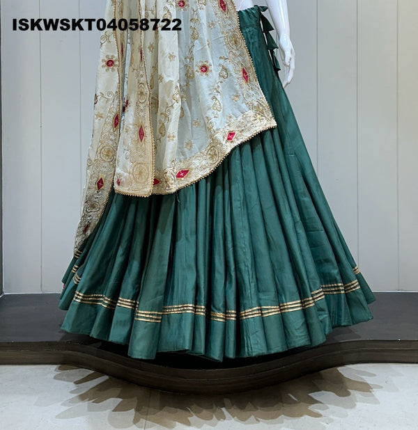 Sequined Silk Skirt-ISKWSKT04058722