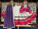 Printed Silk Lehenga With Blouse And Dupatta-ISKWNAV04058726