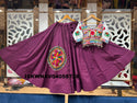 Embroidered Cotton Lehenga With Blouse-ISKWNAV04058728