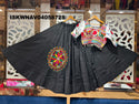 Embroidered Cotton Lehenga With Blouse-ISKWNAV04058728