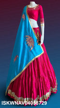 Sequined Rayon Cotton Lehenga With Blouse And Dupatta-ISKWNAV04058729