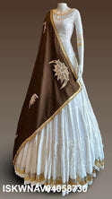 Sequined Rayon Cotton Lehenga With Blouse And Dupatta-ISKWNAV04058730