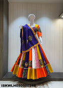 Embroidered Silk Lehenga With Padded Blouse And Dupatta-ISKWLH050500348