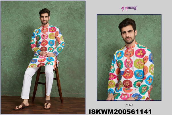 Embroidered Rayon Kurta-ISKWM200561141/61142/61143/61144/61145/61146