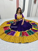 Embroidered Cotton Lehenga With Blouse And Georgette Dupatta-ISKWNAV26062431