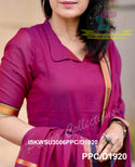 Handloom Cotton Kurti With Cotton Silk Pant And Handloom Dupatta-ISKWSU3006PPC/D1920
