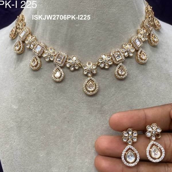 Kundan Jewelry Set-ISKJW2706PK-I225