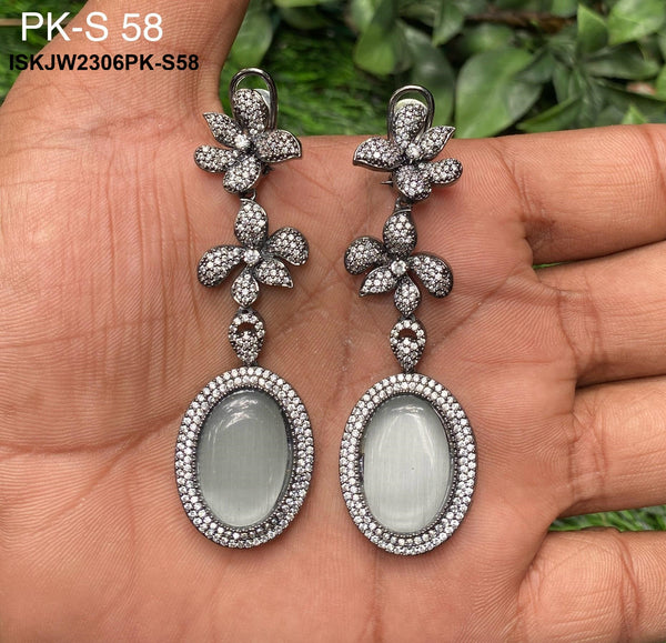 Kundan Earrings-ISKJW2306PK-S58