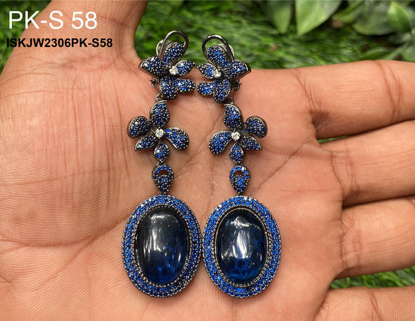 Kundan Earrings-ISKJW2306PK-S58
