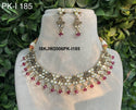 Kundan Necklace Set-ISKJW2006PK-I185