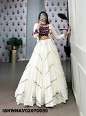 Embroidered Rayon Lehenga With Blouse-ISKWNAV02070059
