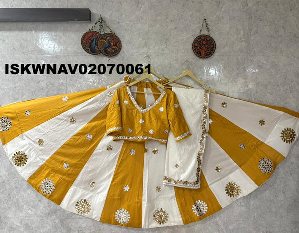 Embroidered Rayon Lehenga With Blouse And Dupatta-ISKWNAV02070061