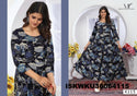 Digital Printed Rayon Anarkali Kurti With Nazmeen Dupatta-ISKWKU30064114/4113