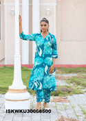 Printed Rayon A-Line Kurti With Pant-ISKWKU30066500