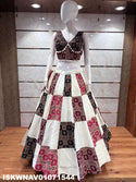 Ajrakh Printed Khadi Cotton Lehenga With Blouse-ISKWNAV02071544