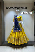 Sequined Silk Lehenga With Blouse And Vintage Dupatta-ISKWNAV03071545