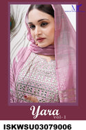 Embroidered Silk Kurti With Pant And Banarasi Dupatta-ISKWSU03079006/9007