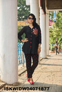 Embroidered Silk Co-Ord Set-ISKWIDW04071877