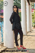 Embroidered Silk Co-Ord Set-ISKWIDW04071877