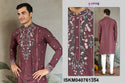 Men's Embroidered Viscose silk Kurta-ISKM040761351/52/53/54/55/56