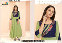 Sequined Rayon Flared Dress-ISKWDR04078664