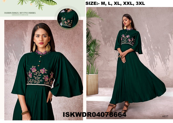 Sequined Rayon Flared Dress-ISKWDR04078664