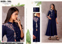 Sequined Rayon Flared Dress-ISKWDR04078664