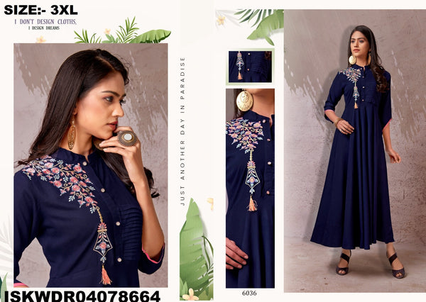 Sequined Rayon Flared Dress-ISKWDR04078664