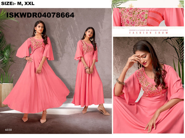 Sequined Rayon Flared Dress-ISKWDR04078664