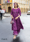 Printed Rayon Kurti With Palazzo-ISKWKU06077757