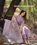 Chanderi Banarasi Silk Kurti With Silk Pant And Banarasi Silk Dupatta-ISKWSU0707PPC/D1990