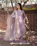 Chanderi Banarasi Silk Kurti With Silk Pant And Banarasi Silk Dupatta-ISKWSU0707PPC/D1990
