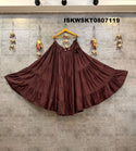 Rayon Cotton Tiered Skirt-ISKWSKT0807119