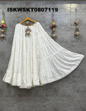 Rayon Cotton Tiered Skirt-ISKWSKT0807119