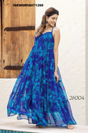 Digital Printed Georgette Dress-ISKWDR08071399