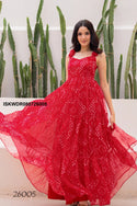 Digital Printed Georgette Dress-ISKWDR080726005
