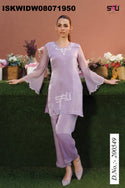 Embroidered Tissue Silk Co-Ord Set-ISKWIDW08071950