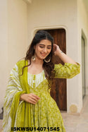 Digital Printed Maslin Anarkali Kurti With Pant And Dupatta-ISKWSU14071545