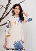 Printed Cotton Kurti With Pant-ISKWKU14071300