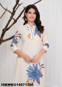 Printed Cotton Kurti With Pant-ISKWKU14071300