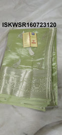 Zari Weaved Silk Saree With Blouse-ISKWSR160723120
