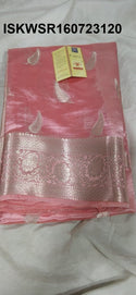 Zari Weaved Silk Saree With Blouse-ISKWSR160723120