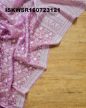 Chikankari Organza Saree With Blouse-ISKWSR160723121
