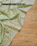 Chikankari Organza Saree With Blouse-ISKWSR160723121