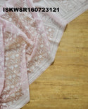 Chikankari Organza Saree With Blouse-ISKWSR160723121