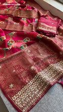Banarasi Weaved Munga Silk Saree With Blouse-ISKWSR170723125