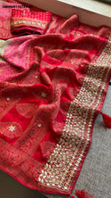 Banarasi Weaved Munga Silk Saree With Blouse-ISKWSR170723127